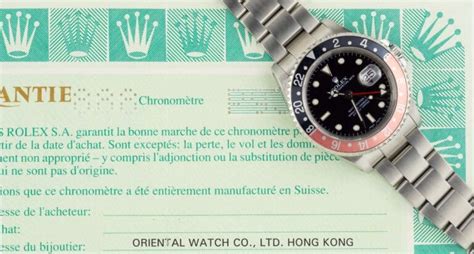 garanzia rolex gmt|rolex international guarantee.